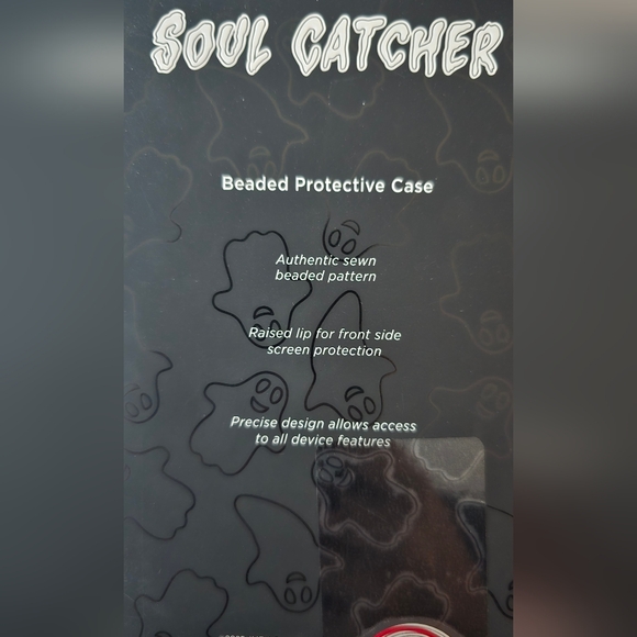 Pink Sky “Soul Catcher” iPhone 15 Pro Max Case – Beaded Ghost Design – Limited - Picture 4 of 4